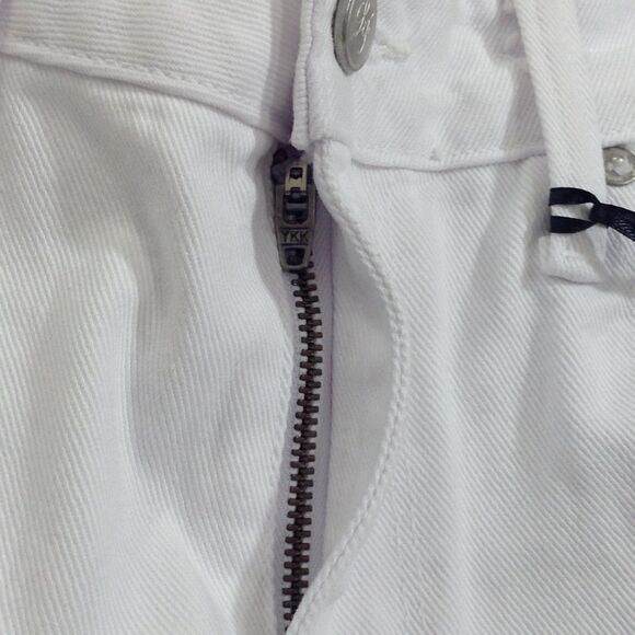 Lover's + Friends White Jeremy Distress Denim Jeans Size 25 - Picture 6 of 8